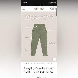 Emme maternity pants extra long 33 inseam L